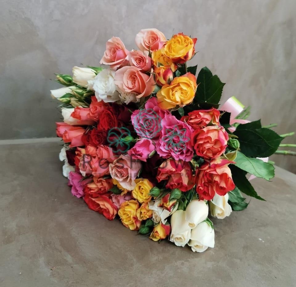 Букет цветов из: Розы в Нижней Пойме