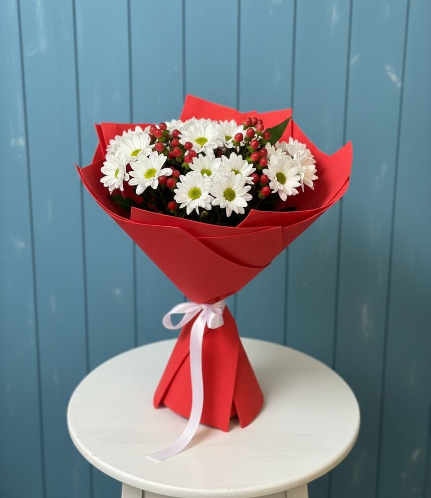 Букет цветов из: Хризантемы в Нижней Пойме