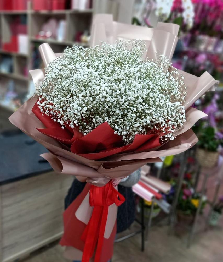 Букет Белые хлопья в Нижней Пойме Букет цветов из: Гипсофила в Нижней Пойме