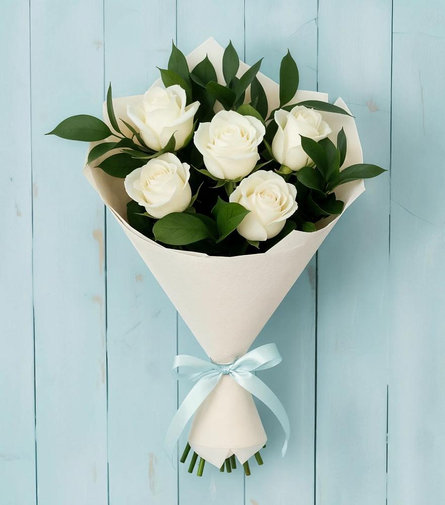 Букет цветов из: Розы в Нижней Пойме