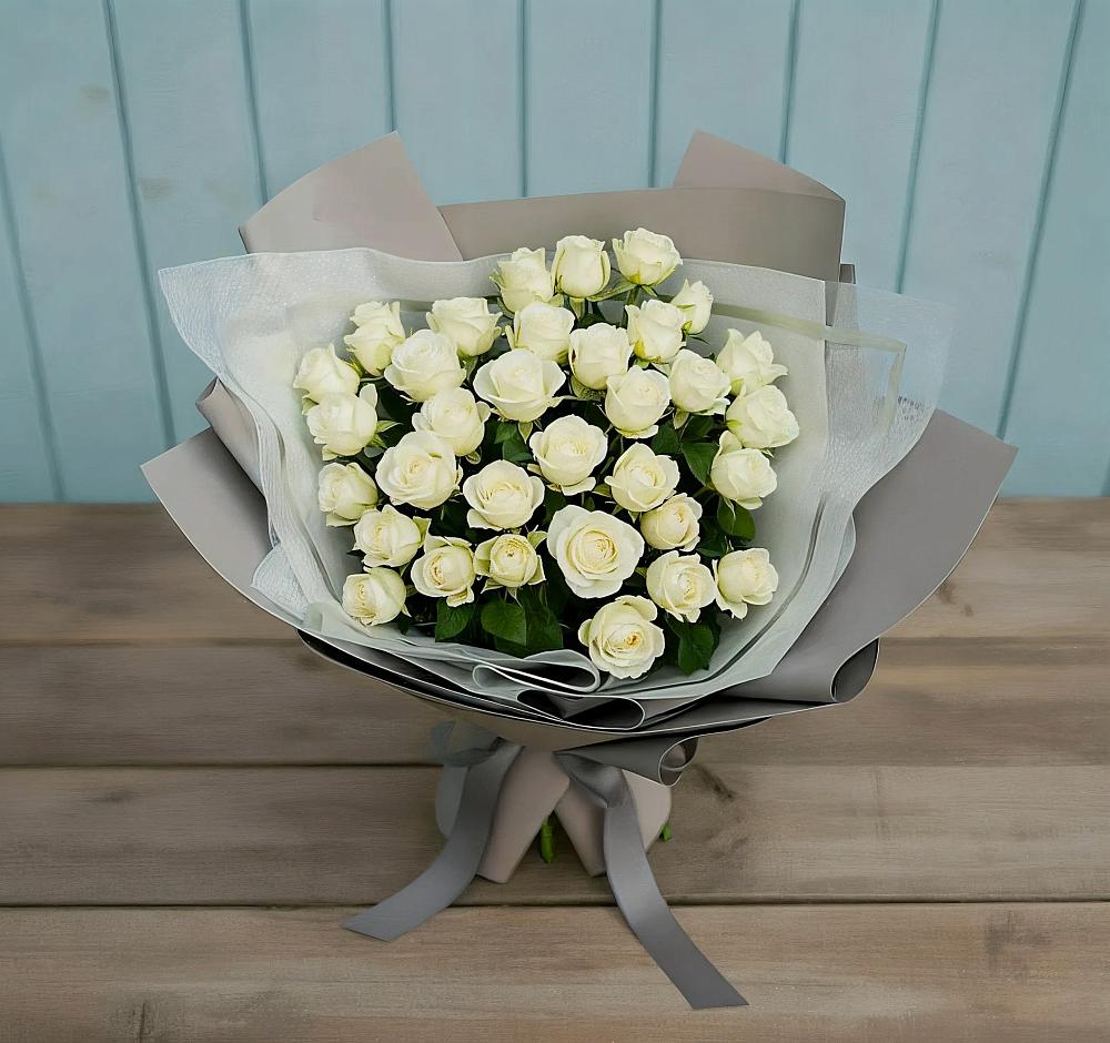 Букет Белоснежная нежность в Нижней Пойме