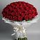 Букет 101 Красная роза Блэк Мэджик в Нижней Пойме