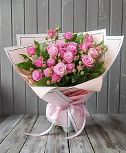 Букет Розовый кустик #REPLACE_PRED# Нижней Пойме