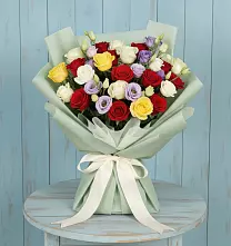 Букет цветов из:  Розы в Нижней Пойме