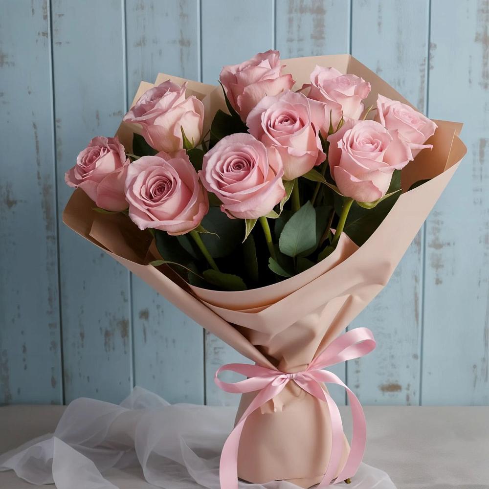 Букет цветов из: Розы в Нижней Пойме