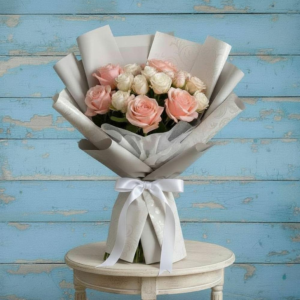 Букет цветов из: Розы в Нижней Пойме