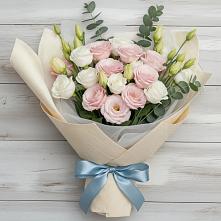 Букет цветов из:  Лизиантусы #REPLACE_PRED# Нижней Пойме