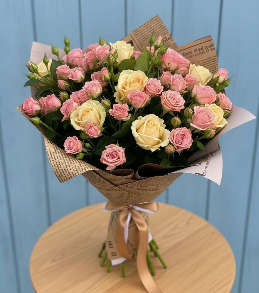 Букет цветов из: Розы в Нижней Пойме