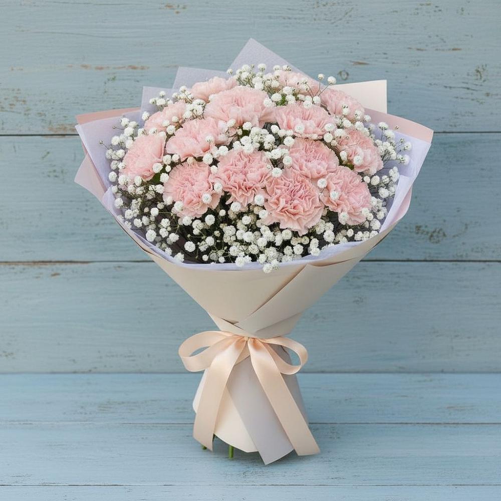 Букет цветов из: Гвоздики в Нижней Пойме