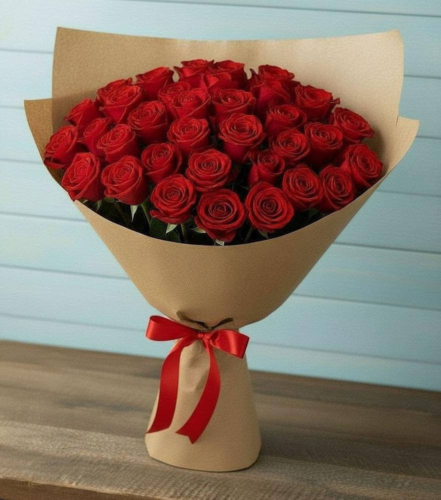 Букет Красные розы Милано в Нижней Пойме
