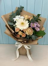 Букет цветов из:  Герберы и Хризантемы в Нижней Пойме