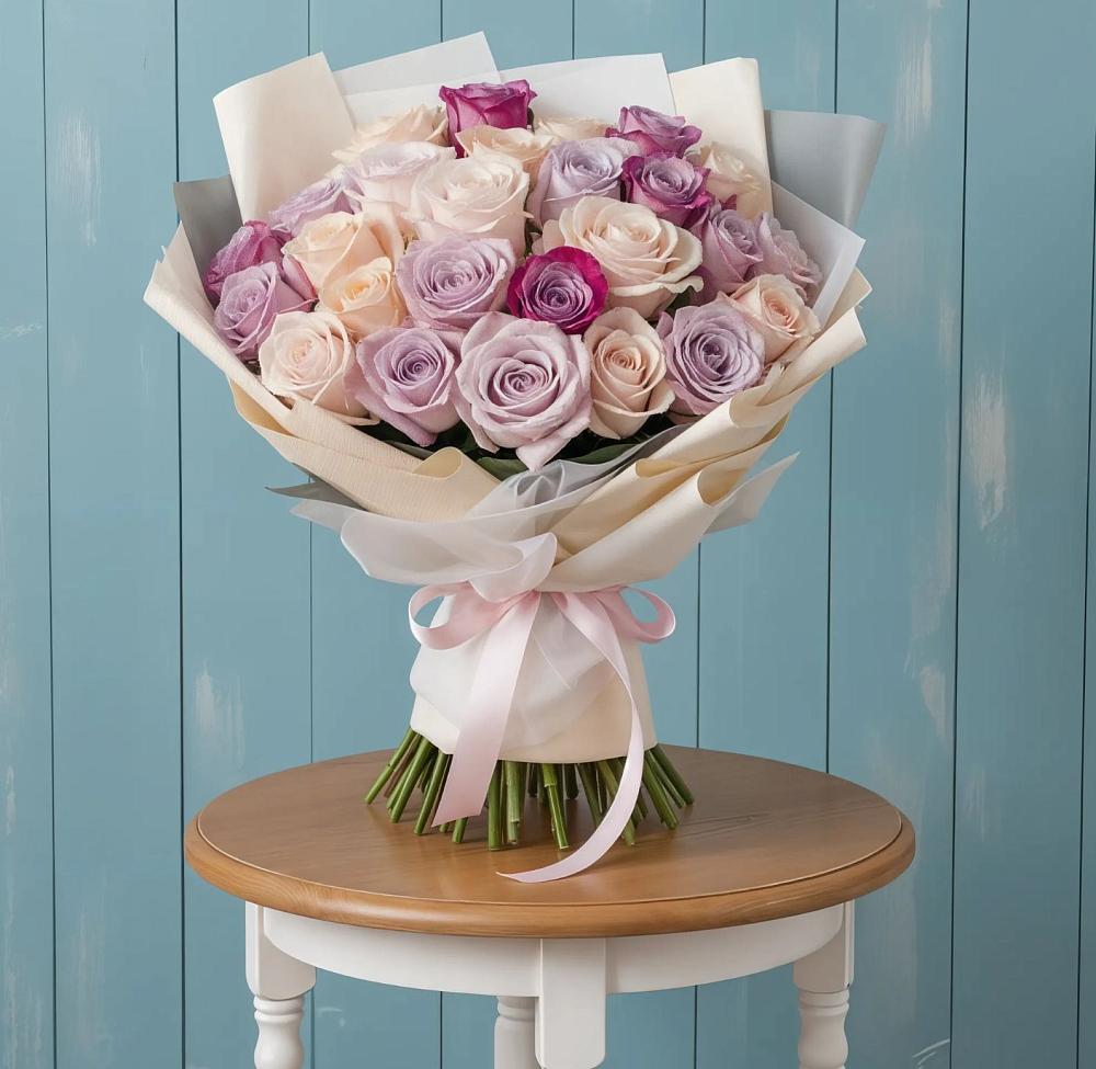 Букет цветов из: Розы в Нижней Пойме