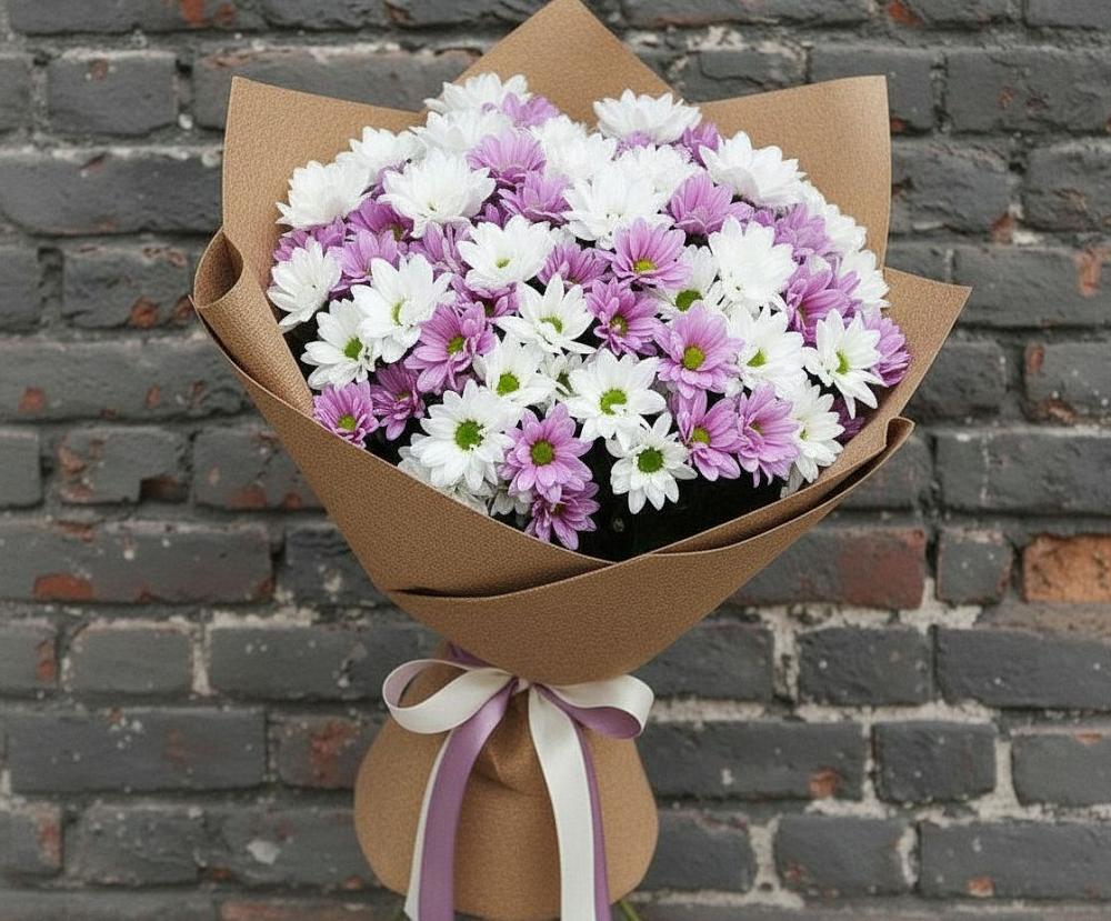 Букет цветов из: Хризантемы в Нижней Пойме