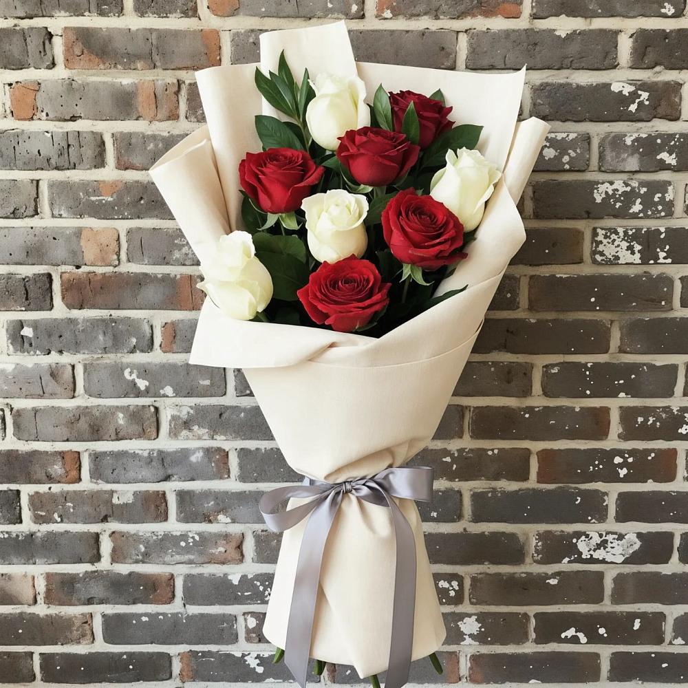 Букет цветов из: Розы в Нижней Пойме