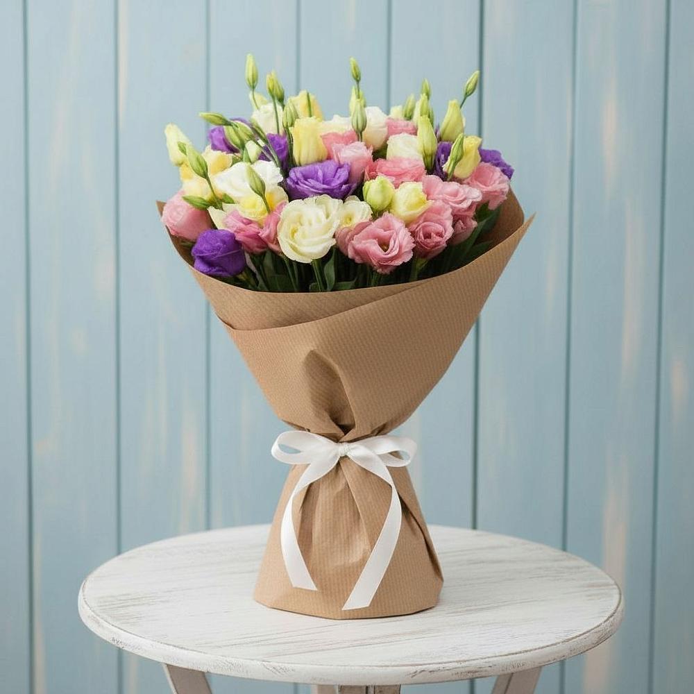 Букет цветов из: Лизиантусы в Нижней Пойме