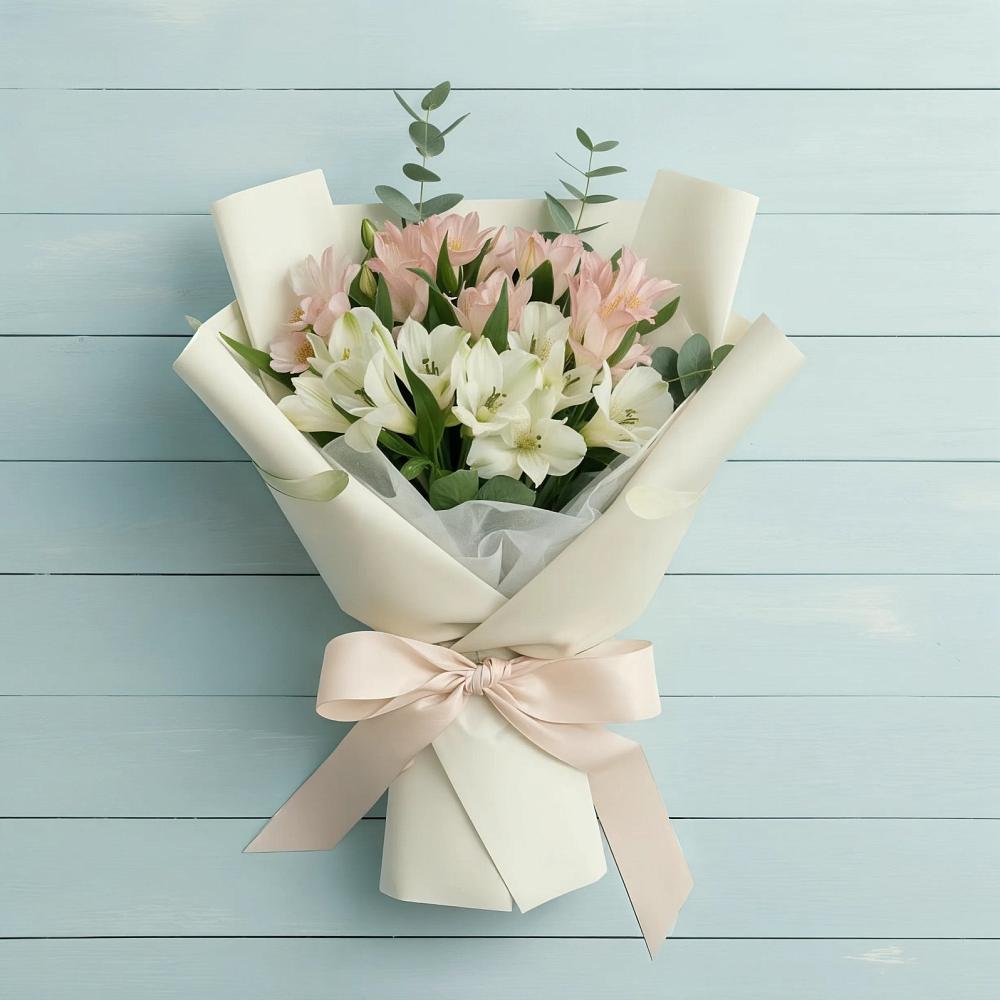 Букет цветов из: Альстромерии в Нижней Пойме