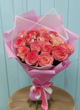 Букет 15 Розовых роз Равель в Нижней Пойме