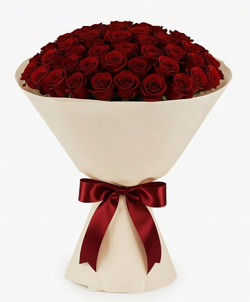 Букет 101 Бордовая роза Блэк Бакарра в Нижней Пойме