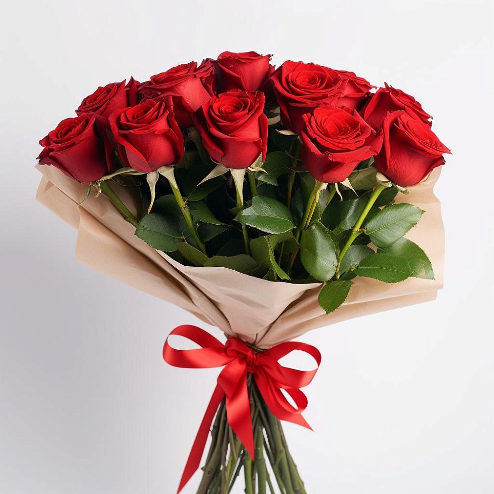 Букет 11 Красных роз Эдлесс Лав в Нижней Пойме